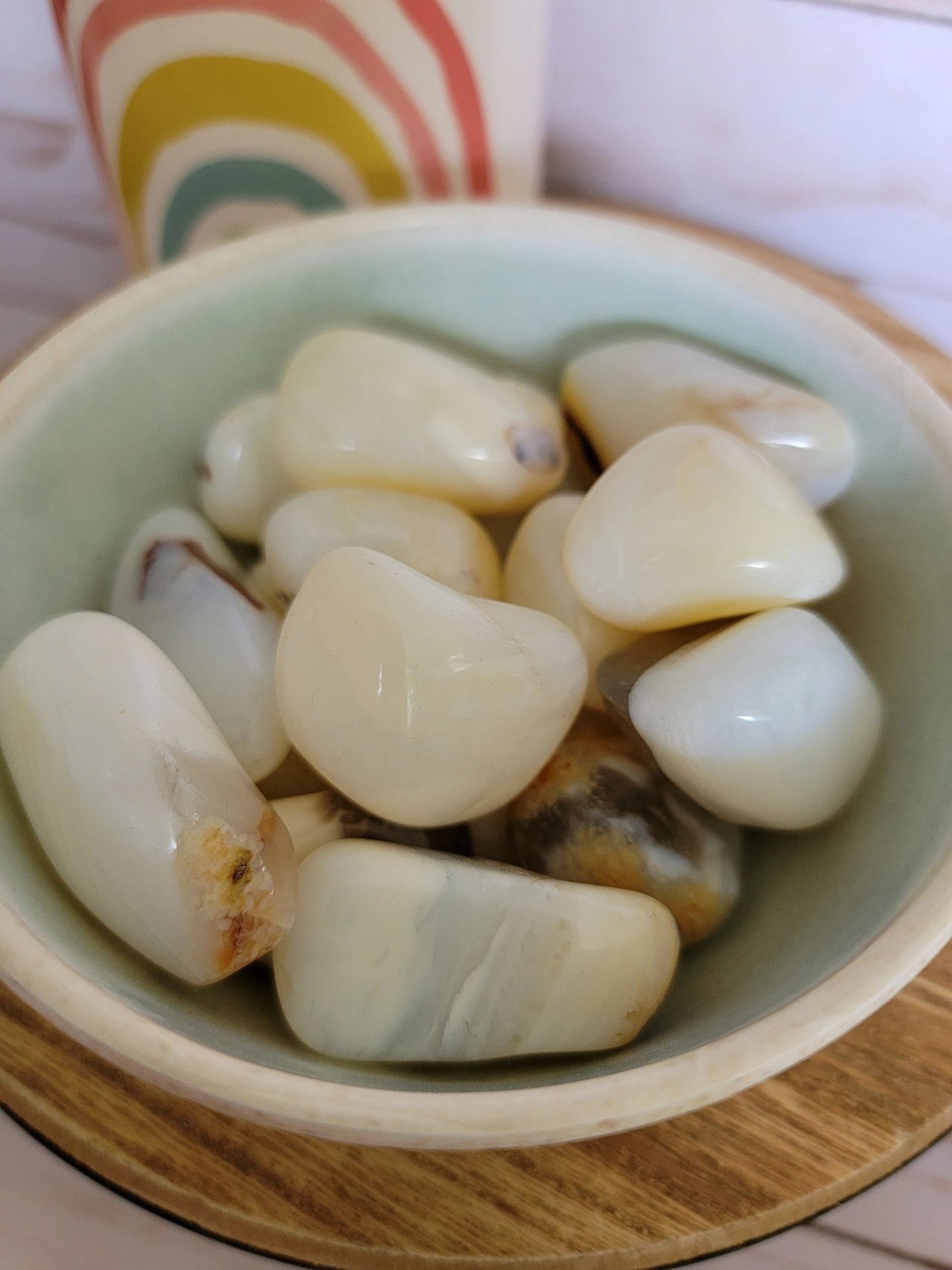 White Opal Tumble