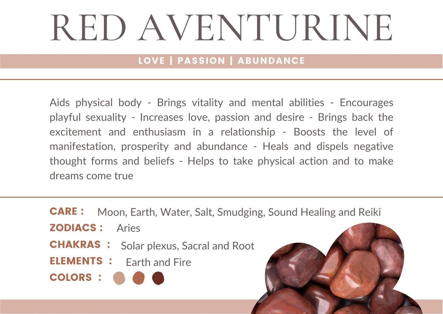 Red Aventurine Bayside Treasures