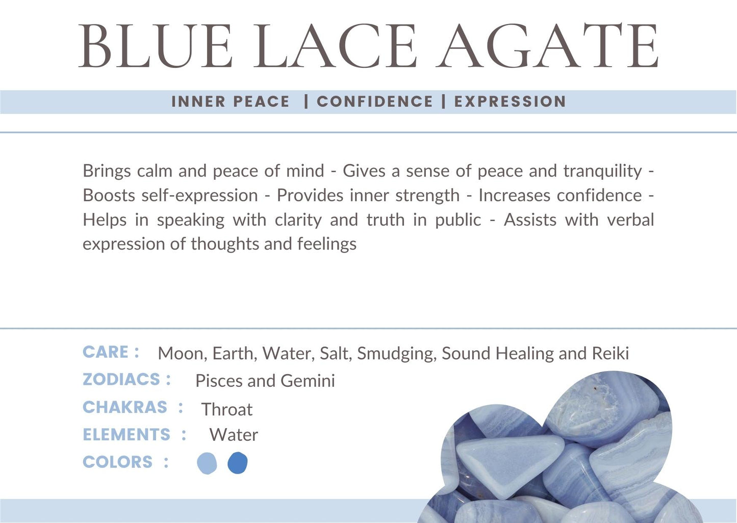 Blue Lace Agate Bracelet Bayside Treasures