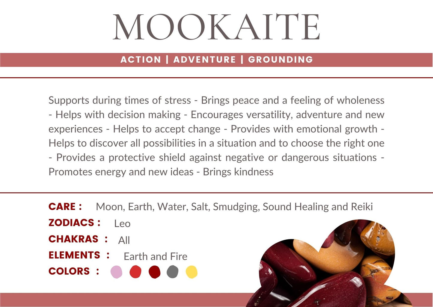 Mookaite Bracelet Bayside Treasures