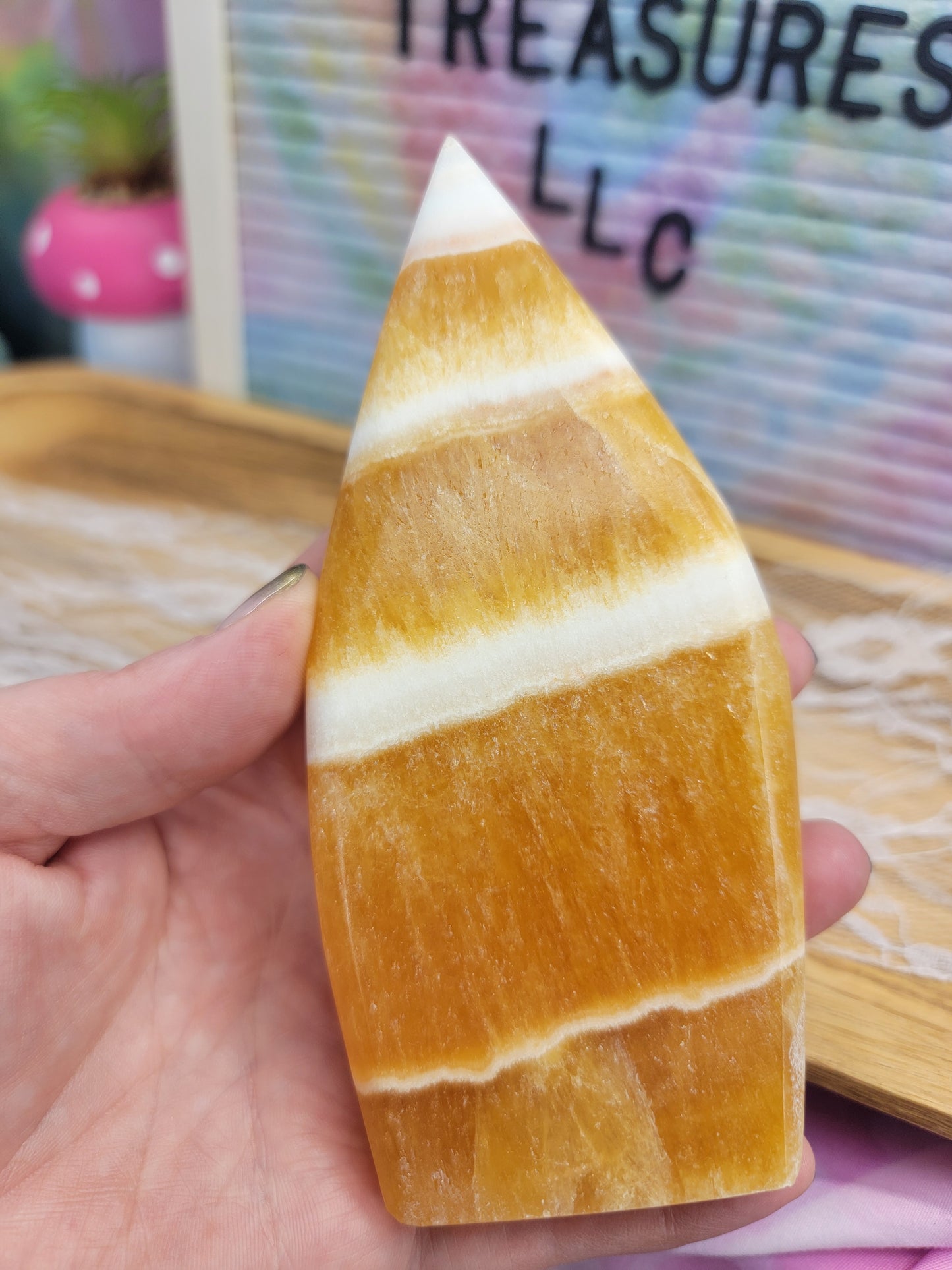 Orange Calcite Sail