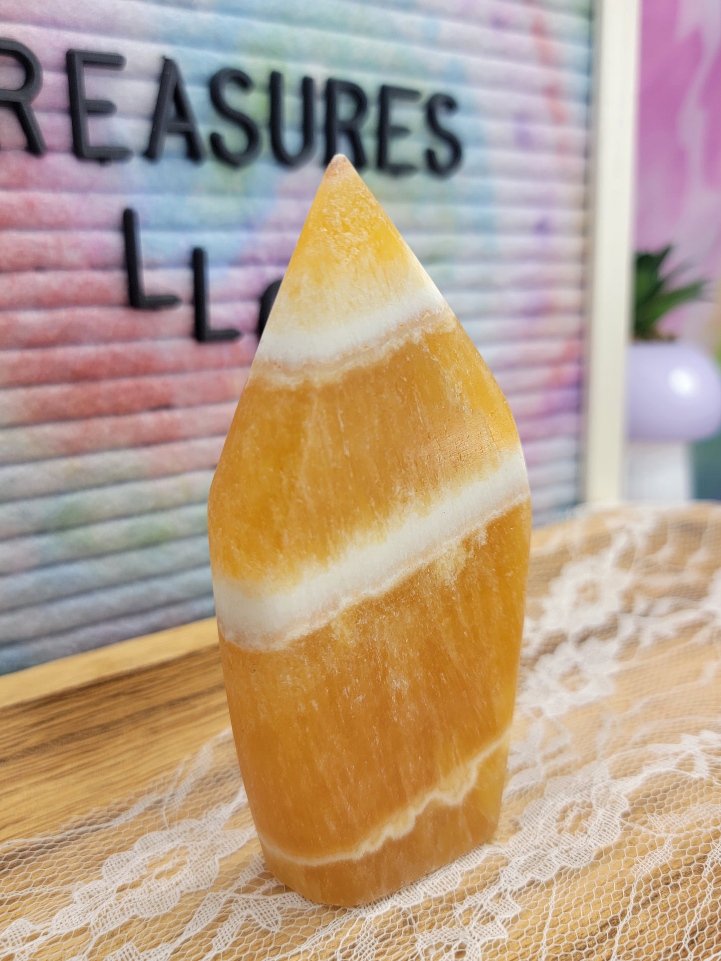 Orange Calcite Sail