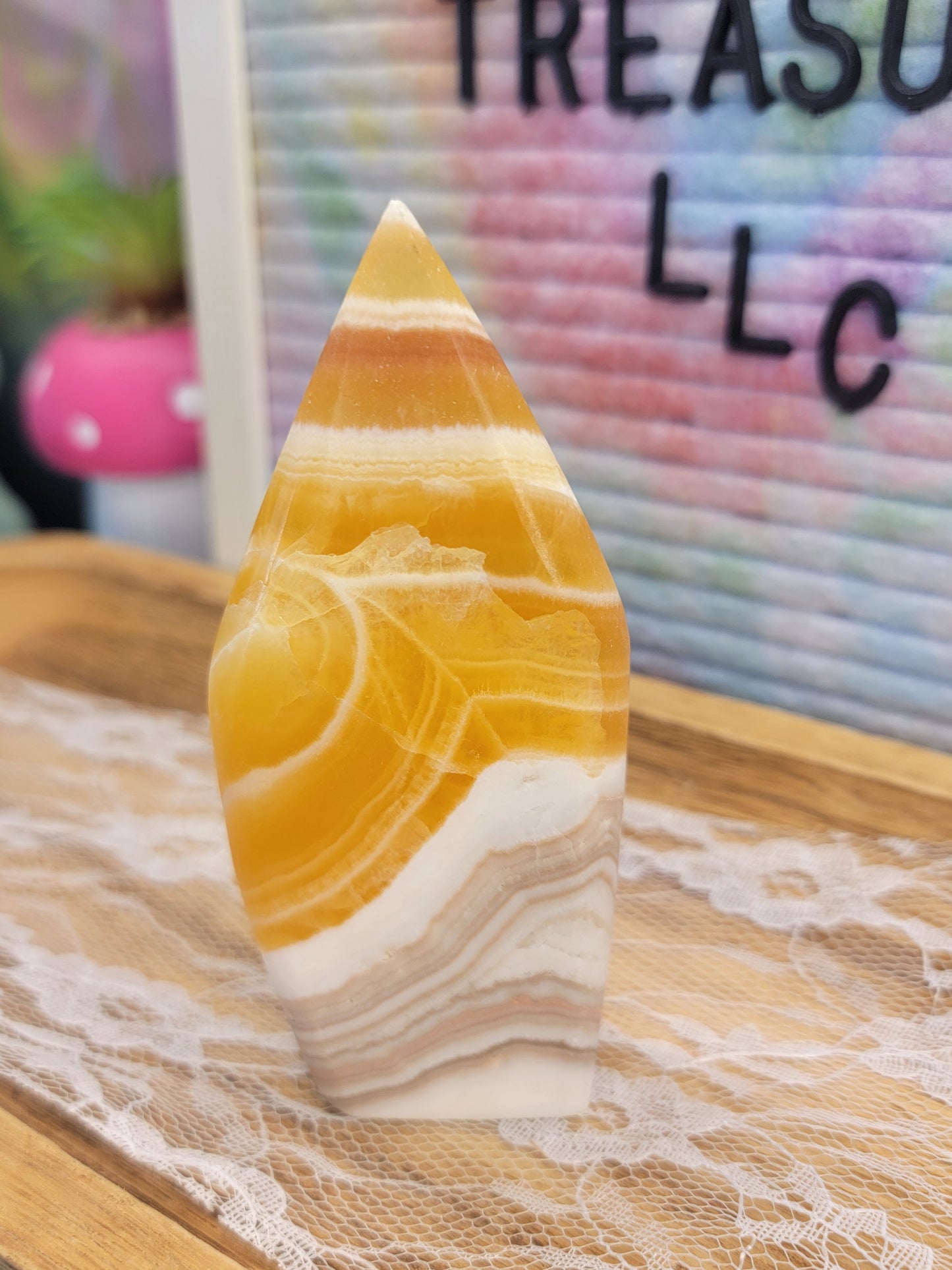 Orange Calcite Sail