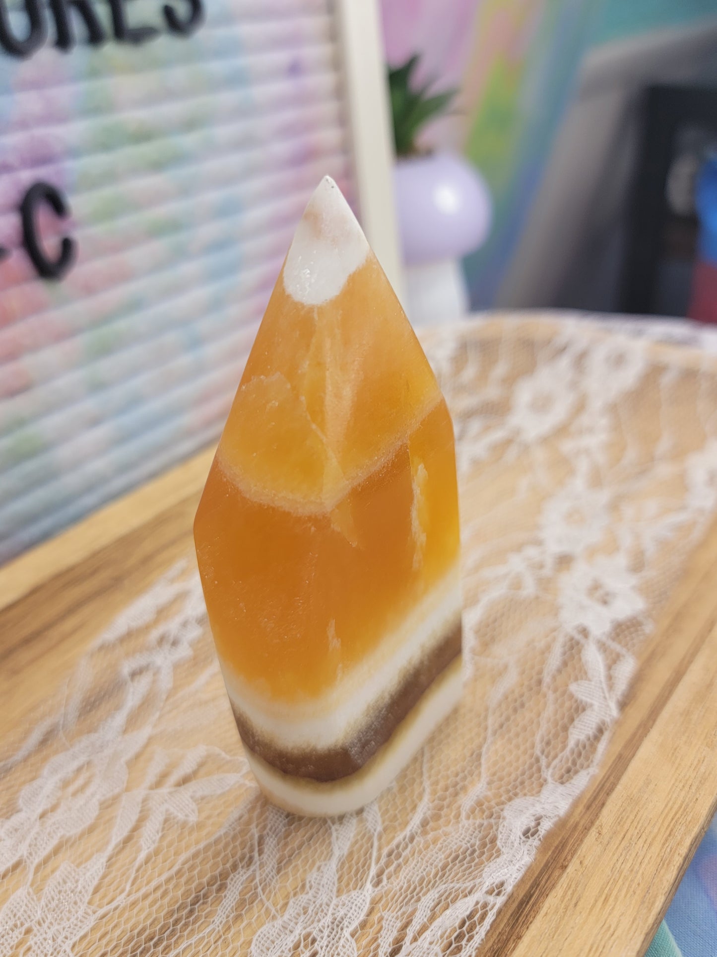 Orange Calcite Sail