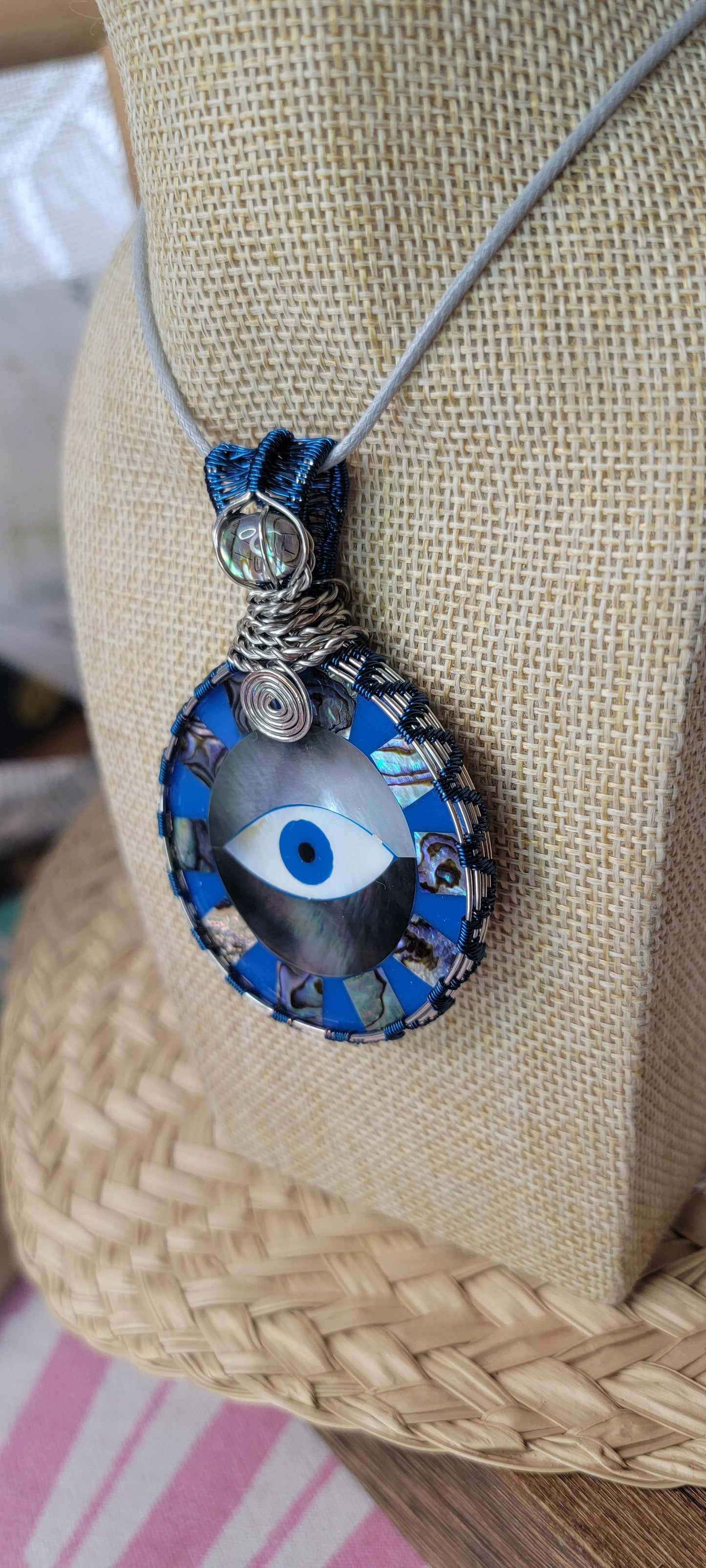 Abalone All Seeing Eye Pendant