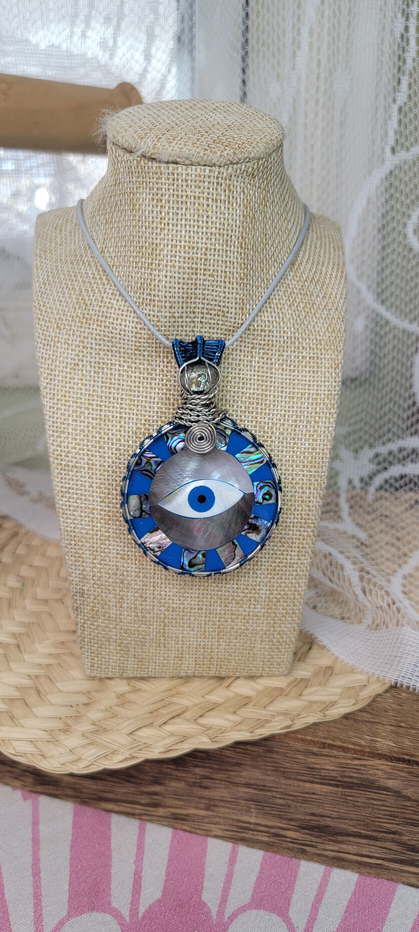 Abalone All Seeing Eye Pendant