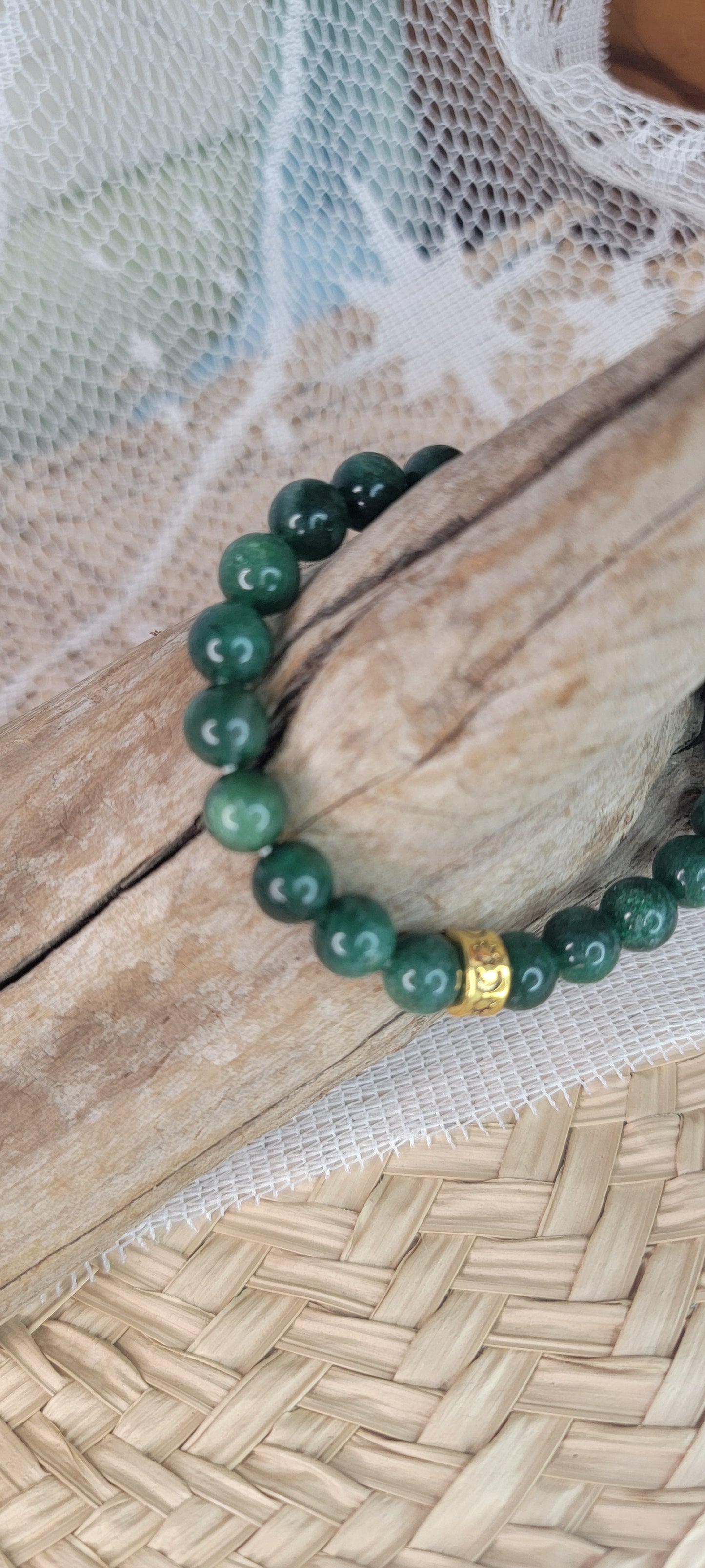Beaded Kamite Stretch Bracelet