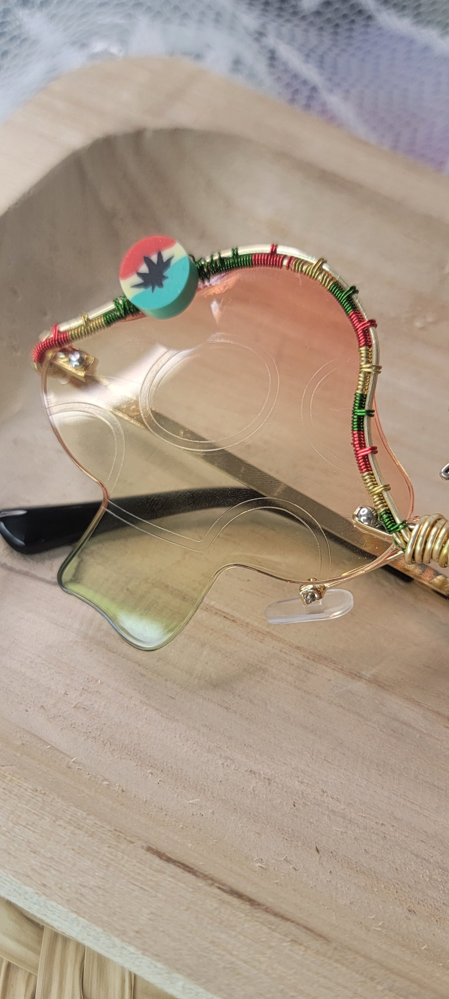 Rasta Mushies Wire Wrapped Sunglasses