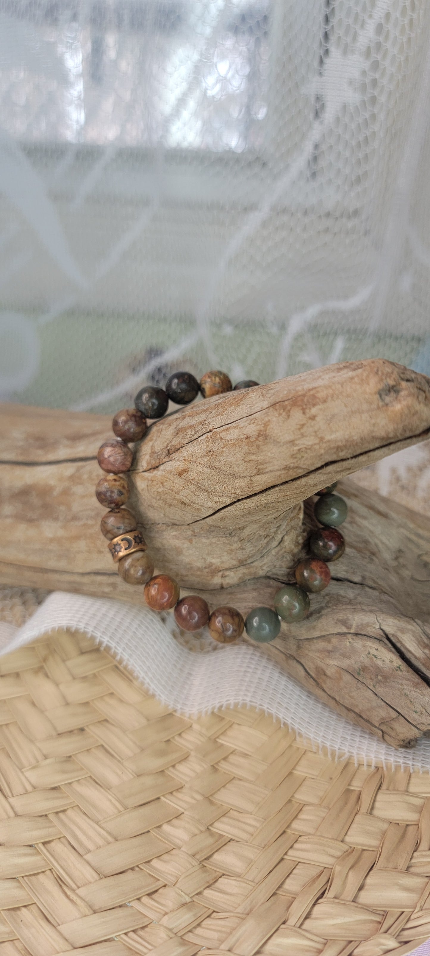 Polychrome Jasper Stretch Bracelet