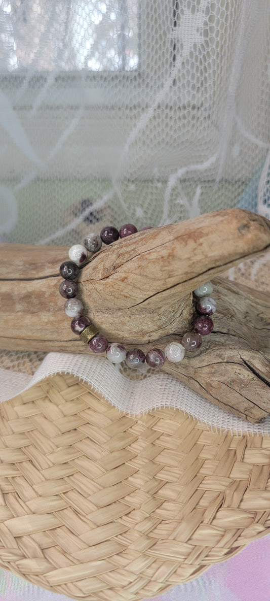 Beaded Tourmaline Stretch Bracelet