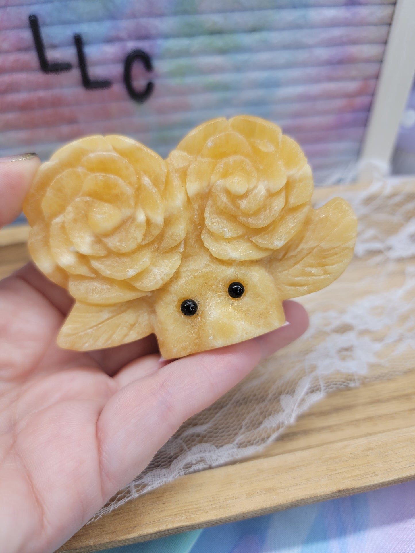 Orange Calcite Double Flower Cuties