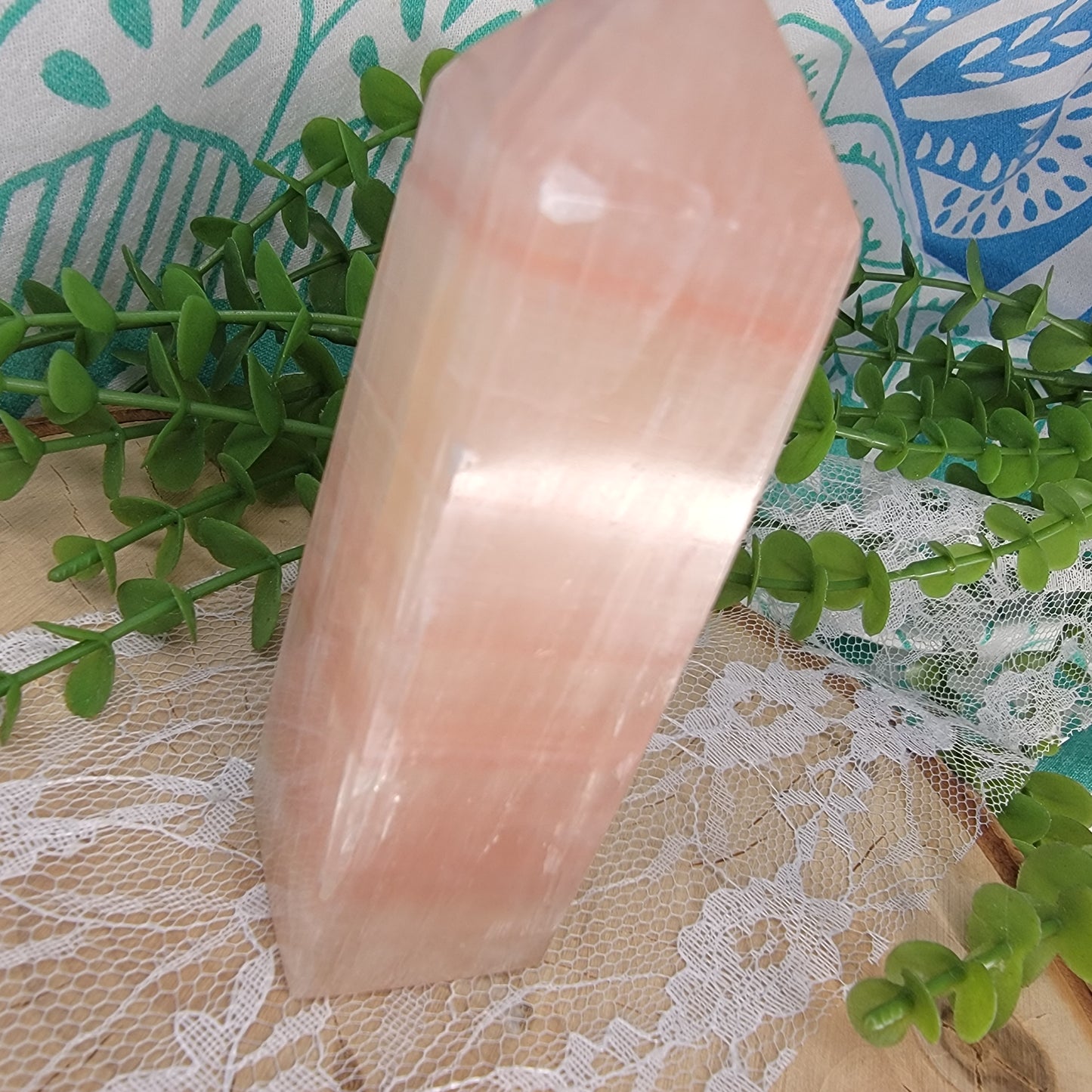 Pink Calcite Tower A