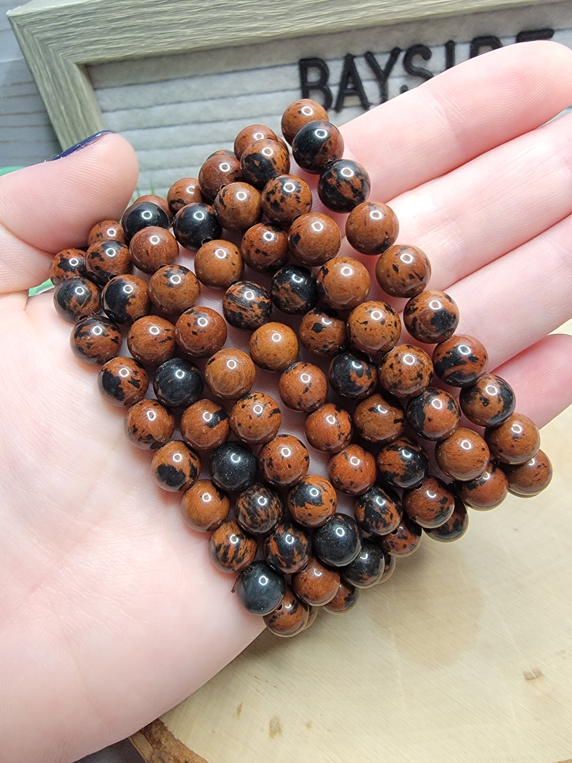 Mahogany Obsidian Bracelet Bayside Treasures