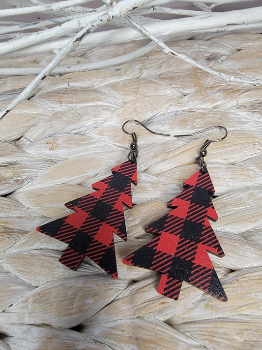 Buffalo Plaid Tree Dangles