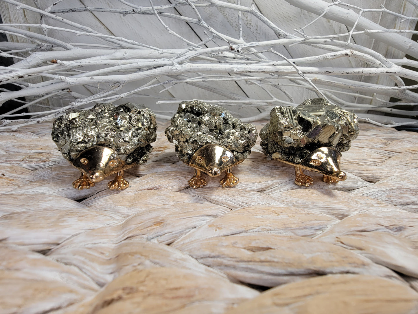 Pyrite Hedgehog Cluaters Bayside Treasures