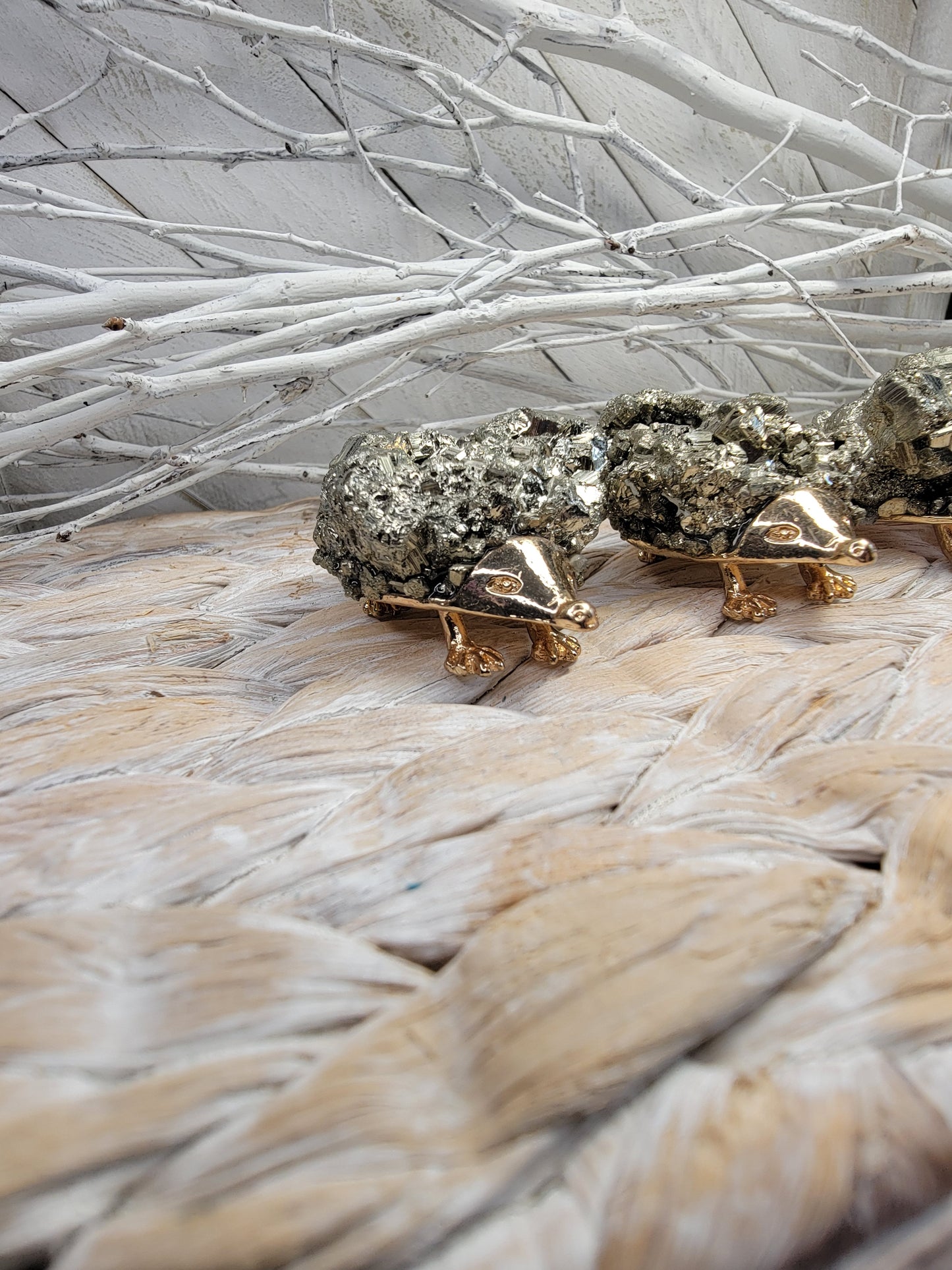 Pyrite Hedgehog Cluaters Bayside Treasures