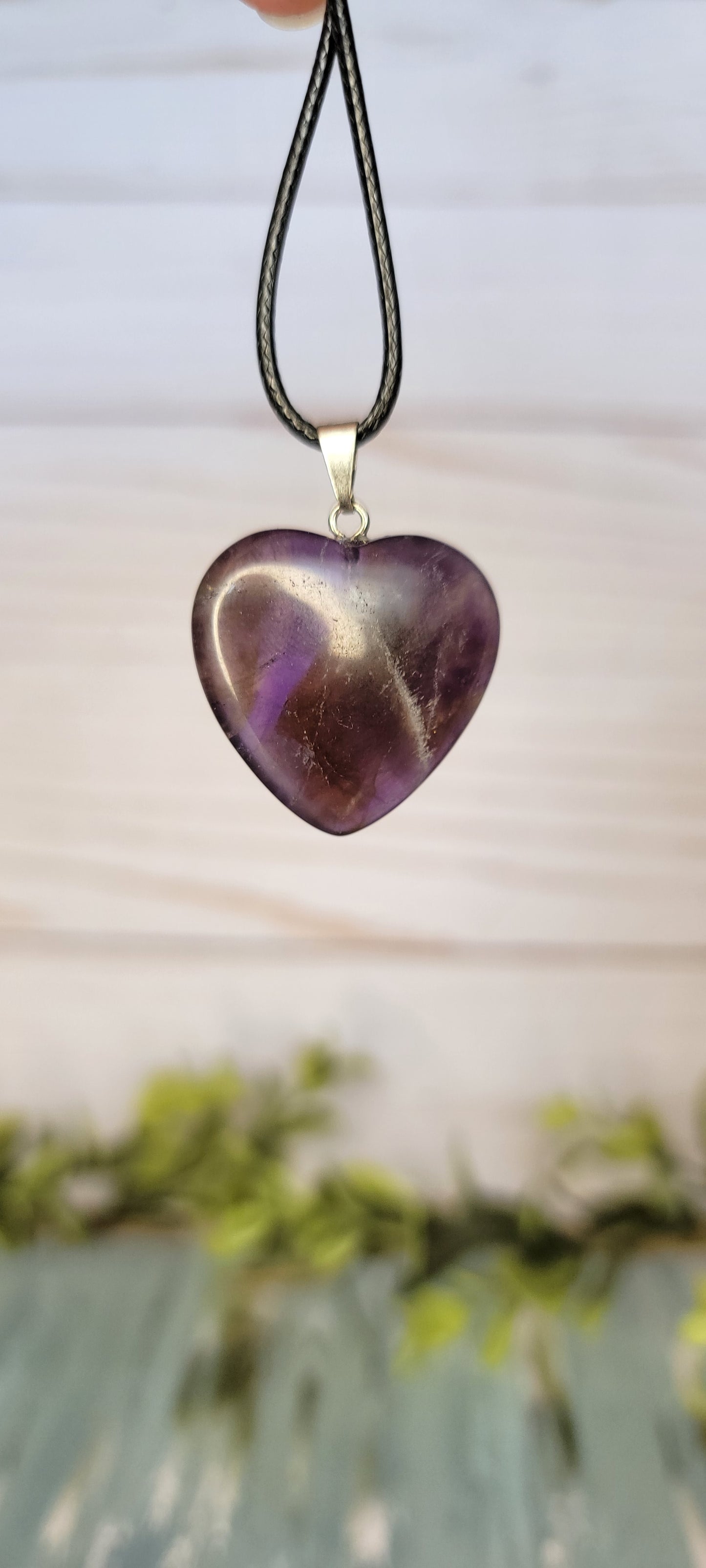 Rainbow Fluorite Heart Pendants Bayside Treasures