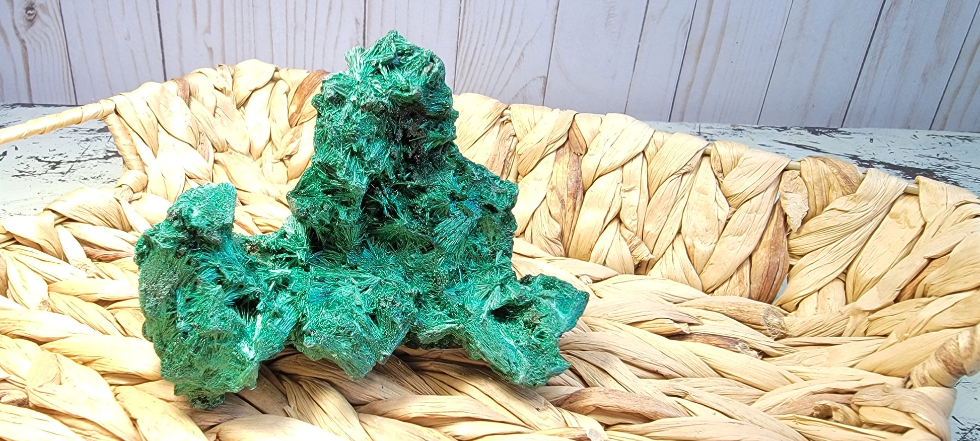 Fibrous Malachite Specimen Bayside Treasures