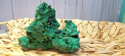 Fibrous Malachite Specimen Bayside Treasures