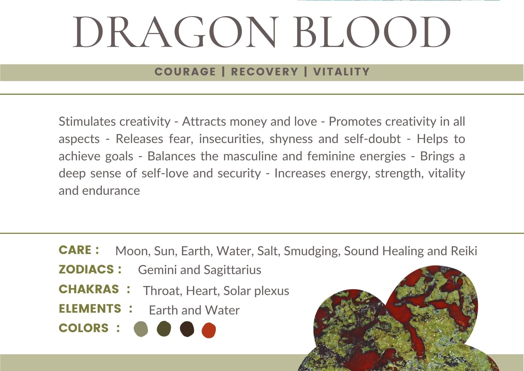 Dragon Blood Jasper Bracelet Bayside Treasures