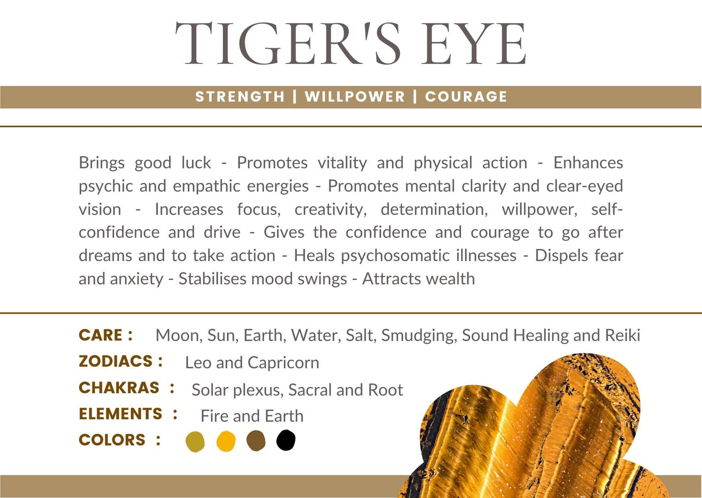 Tigers Eye Bracelet Bayside Treasures